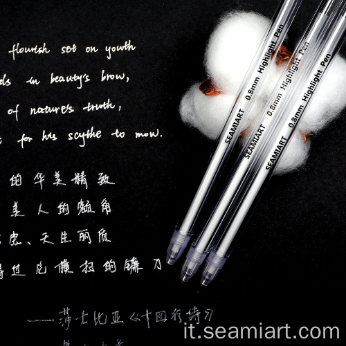Penna bianca di Seamiart 0,8 mm